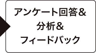 アンケート回答＆分析＆フィードバック